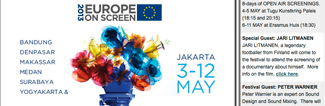 Peter Warnier festival guest in Jakarta at Europe on Screen Festival!